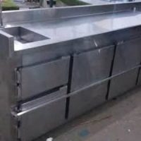 Fabricação de balção em aço inox sob medida para bares restaurantes lanchonete e confeitaria